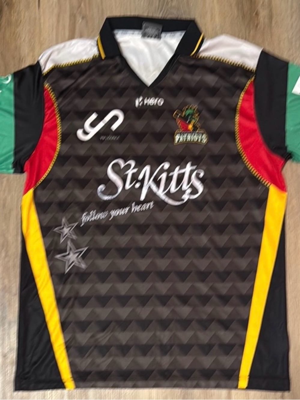 St. Kitts & Nevis Patriots Cricket Jersey TYKA XXL Official Team Shirt NWOT